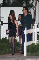 ISLA FISHER and Sacha Baron Cohen at a Dinner Party in West Hollywood 09/21/2019