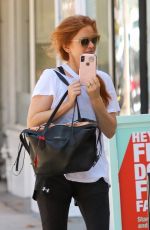 ISLA FISHER Leaves a Gym Session in Studio City 09/18/2019