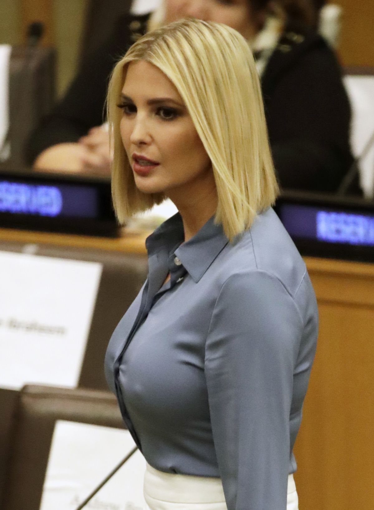 IVANKA TRUMP at a Meeting at United Nations Headquarters in New York 09/23/...