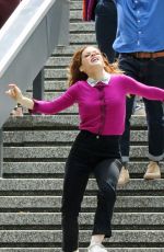 JANE LEVY and LAUREN GRAHAM on the Set of Zoey