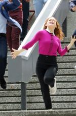 JANE LEVY and LAUREN GRAHAM on the Set of Zoey