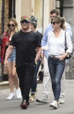 JENNIFER FLANVIN, SOPHIA and Sylvester Stallone in Rome 09/02/2019