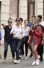 JENNIFER FLANVIN, SOPHIA and Sylvester Stallone in Rome 09/02/2019