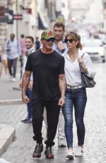 JENNIFER FLANVIN, SOPHIA and Sylvester Stallone in Rome 09/02/2019