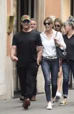 JENNIFER FLANVIN, SOPHIA and Sylvester Stallone in Rome 09/02/2019