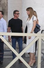 JENNIFER FLANVIN, SOPHIA and Sylvester Stallone in Rome 09/03/2019