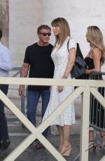 JENNIFER FLANVIN, SOPHIA and Sylvester Stallone in Rome 09/03/2019