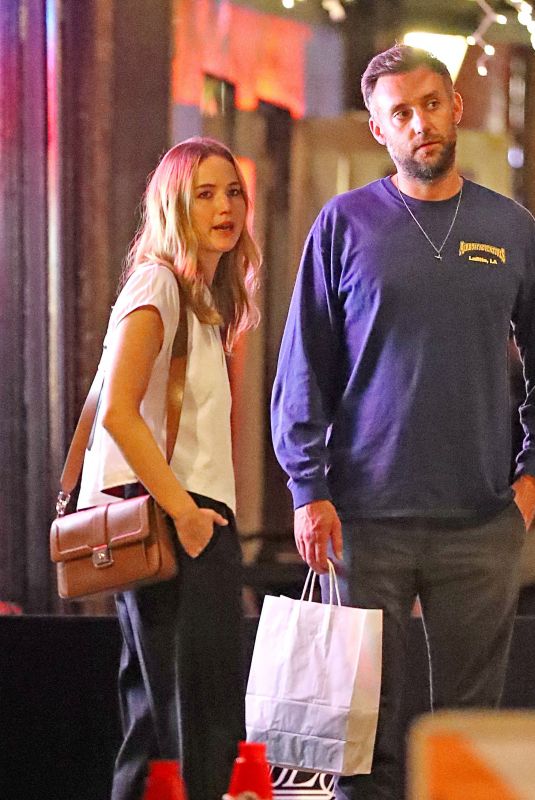 JENNIFER LAWRENCE and Cooke Maroney Night Out in New York 09/02/2019