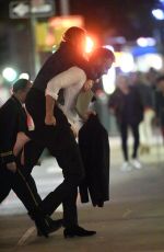 JENNIFER LAWRENCE Gets a Piggyback from Cooke Maroney Night Out in New York 09/12/2019