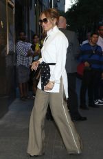 JENNIFER LOPEZ Arrives at Late Night with Seth Meyers in New York 09/11/2019