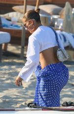 JENNIFER LOPEZ Arrives at Nikki Beach in St. Tropez 09/02/2019