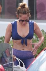 JENNIFER LOPEZ at a Private Yoga Class in Miami Beach 09/18/2019