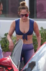 JENNIFER LOPEZ at a Private Yoga Class in Miami Beach 09/18/2019
