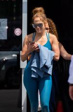 JENNIFER LOPEZ in Tights Heading to a Gym in Miami 09/12/2019