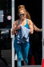 JENNIFER LOPEZ in Tights Heading to a Gym in Miami 09/12/2019