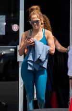 JENNIFER LOPEZ in Tights Heading to a Gym in Miami 09/12/2019