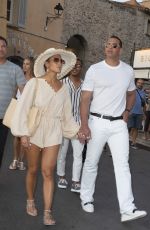JENNIFER LOPEZ Out and About in St Tropez 09/04/2019