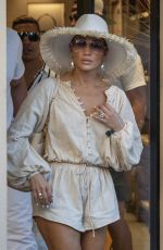 JENNIFER LOPEZ Out and About in St Tropez 09/04/2019