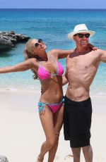 JENNY MCCARTHY in Bikini at a Beach in Turks and Caicos 08/31/2019