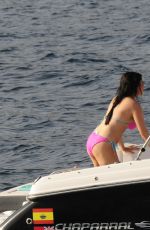 JESSICA WRIGHT in Bikini at a Yacht in Majorca 09/17/2019