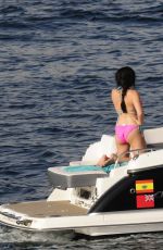 JESSICA WRIGHT in Bikini at a Yacht in Majorca 09/17/2019