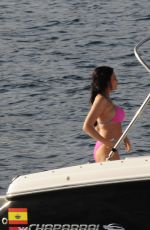 JESSICA WRIGHT in Bikini at a Yacht in Majorca 09/17/2019