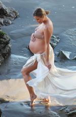 JOANNA KRUPA in Bikini at a Photoshoot on the Beach in Malibu 09/17/2019