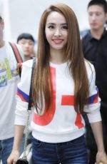 JOLIN TSAI at Shanghai Hongqiao International Airport 09/08/2019