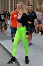 JOY CORRIGAN on the Set of a Photoshoot in New York 08/31/2019