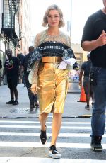 JULIA CHAN on the Set of Katy Keene Series in New York 09/23/2019