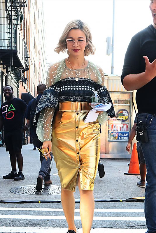 JULIA CHAN on the Set of Katy Keene Series in New York 09/23/2019