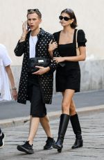 KAIA GERBER and CAMILA MENDES Out at Milan Fashion Week 09/21/2019
