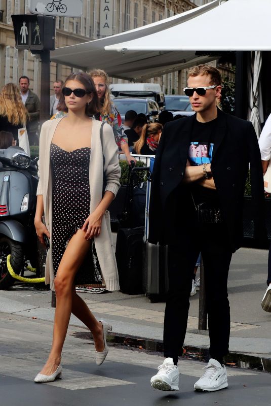 KAIA GERBER and Tommy Dorfman Leaves L