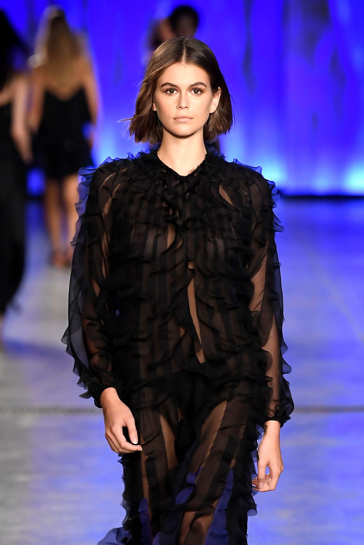 KAIA GERBER at Alberta Ferretti Runway Show at Milan Fashion Week 09/18 ...