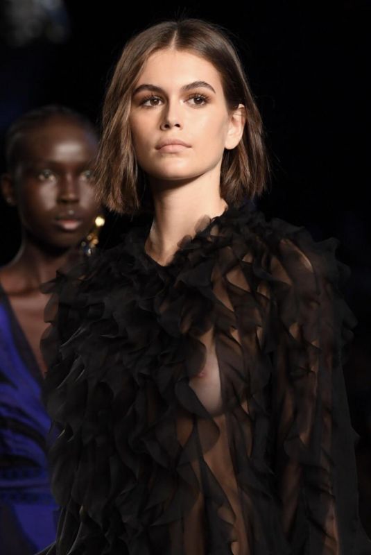 KAIA GERBER at Alberta Ferretti Runway Show at Milan Fashion Week 09/18/2019