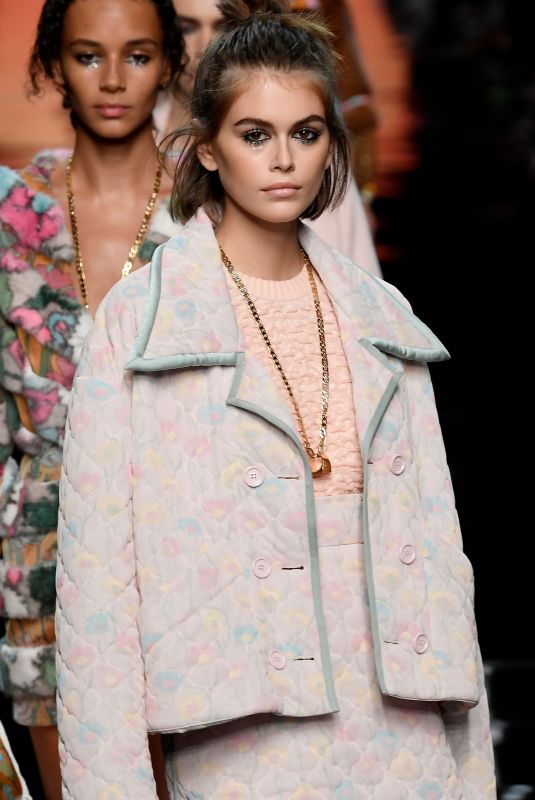 KAIA GERBER at Fendi Runway Show at Milan Fashion Week 09/19/2019