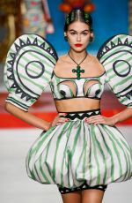 KAIA GERBER at Moschino Runway Show at Milan Fashion Week 09/19/2019