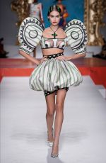 KAIA GERBER at Moschino Runway Show at Milan Fashion Week 09/19/2019