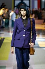 KAIA GERBER at Prada Runway Show at Milan Fashion Week 09/18/2019