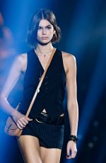KAIA GERBER at Saint Laurent Runway Show at Paris Fashion Week 09/24/2019