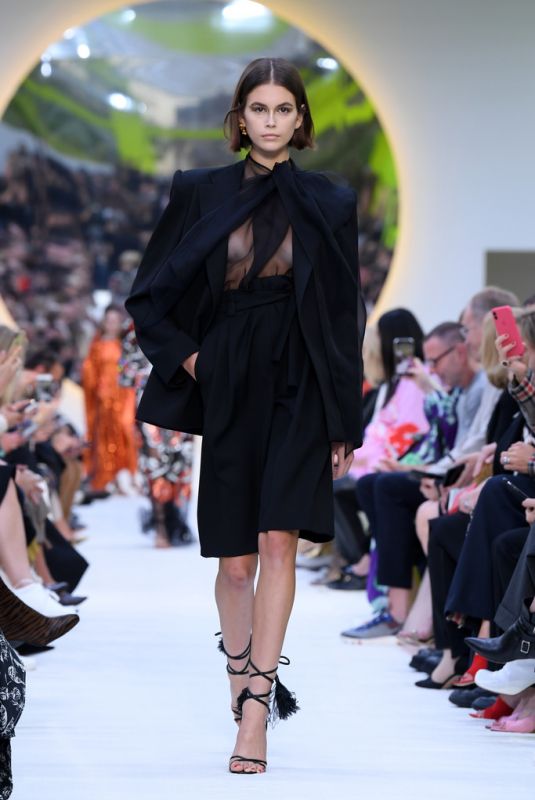 KAIA GERBER at Valentino Runway Show at Paris Fashion Week 09/29/2019