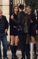 KAIA GERBER Leaves Yves Saint Laurent Party in Paris 09/24/2019