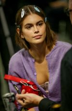 KAIA GERBER on the Backstage at Alberta Ferretti Show in Milan 09/18/2019