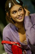 KAIA GERBER on the Backstage at Alberta Ferretti Show in Milan 09/18/2019