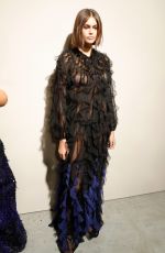 KAIA GERBER on the Backstage at Alberta Ferretti Show in Milan 09/18/2019