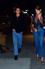 KAIA GERBER Out for Dinner in New York 09/04/2019