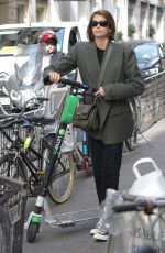 KAIA GERBER Riding a Scooter Out in Paris 09/30/2019