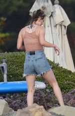 KALEY CUOCO in Denim Shorts at a Beach Party in Santa Monica 09/07/2019
