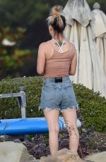 KALEY CUOCO in Denim Shorts at a Beach Party in Santa Monica 09/07/2019