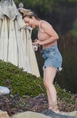 KALEY CUOCO in Denim Shorts at a Beach Party in Santa Monica 09/07/2019